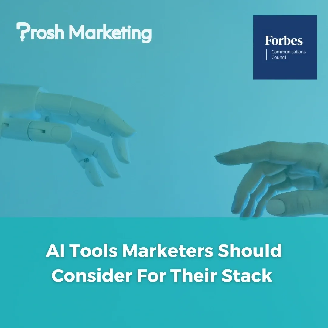AI Tools Marketers Should Consider For Their Stack